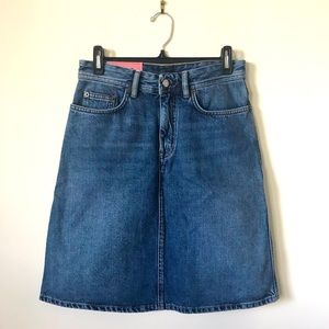 Acne Studios Blå Konst Shadow denim skirt